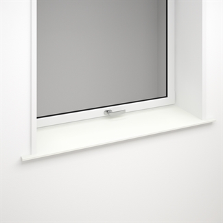 Vit fönsterbräda i kompaktlaminat - 10 mm Vit med vit kärna 3096